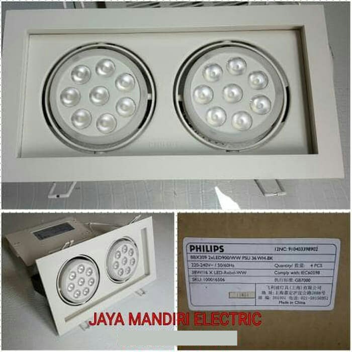 Jual Halospot Led Philips 2x19 watt / Lampu Downlight Sorot Inbo 38w ...
