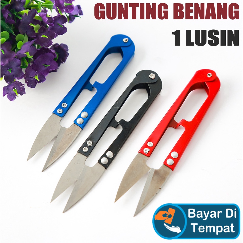 Jual Gunting Benang Jahit 1 Lusin Gunting Benang Pemotong Benang Thread Cutter Kuat 