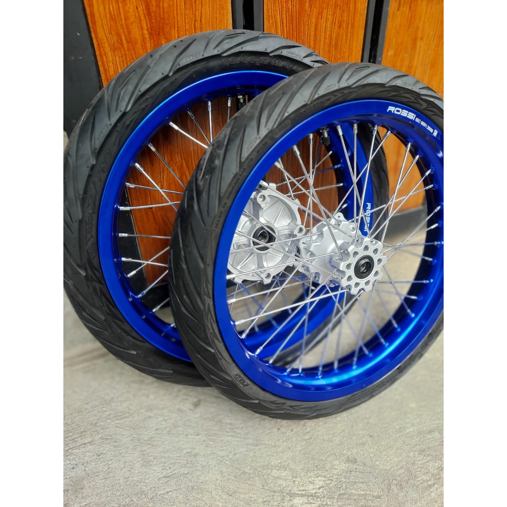 Jual Roda Set CRF Semi Cacing 215 dan 250 Warna Bisa Riquest | Shopee ...