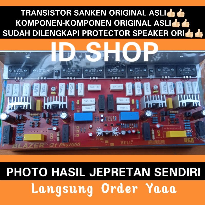 Jual KIT POWER AMPLIFIER STEREO 1000WATT KIT DRIVER 1000W PRODUK BELL