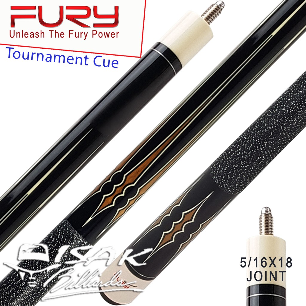 Jual Fury Tournament Pool Cue - 13 mm Stick Billiard Maple Stik Biliar ...