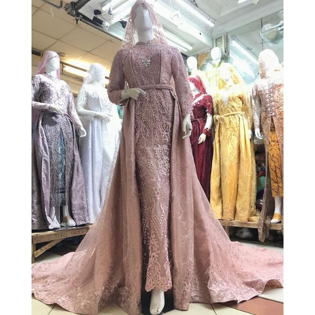 Dress pesta warna outlet rose gold