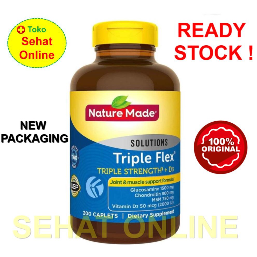 Jual Nature Made Triple Flex - 200 Caplets | Shopee Indonesia