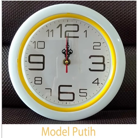 jam dinding 21cm polos angka besar