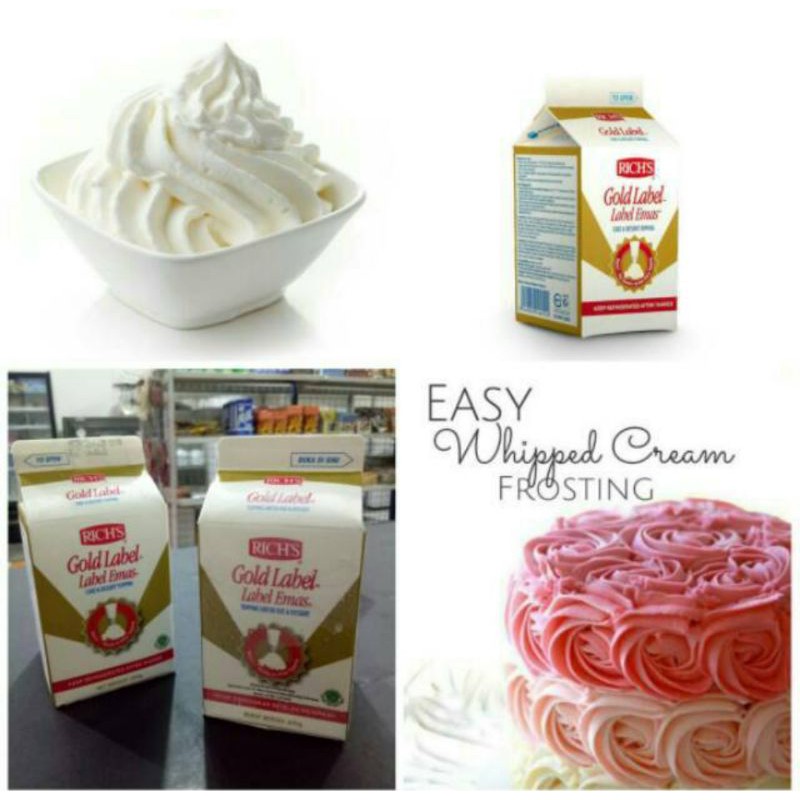 Jual Gold Label Whipping cream Rich's 500gr Shopee Indonesia