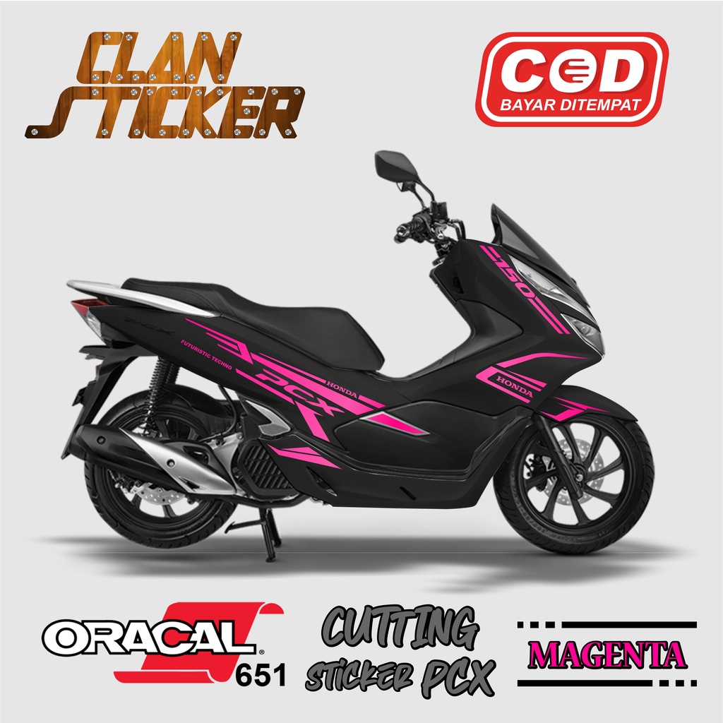 Jual Cutting Stiker Pcx Striping Pcx Futuristic Techno Stiker Pcx Stiker Pcx Lis