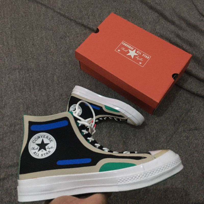 Converse Chuck Taylor 70s High Digital Terrain Blue Dark Soba Original  Resmi