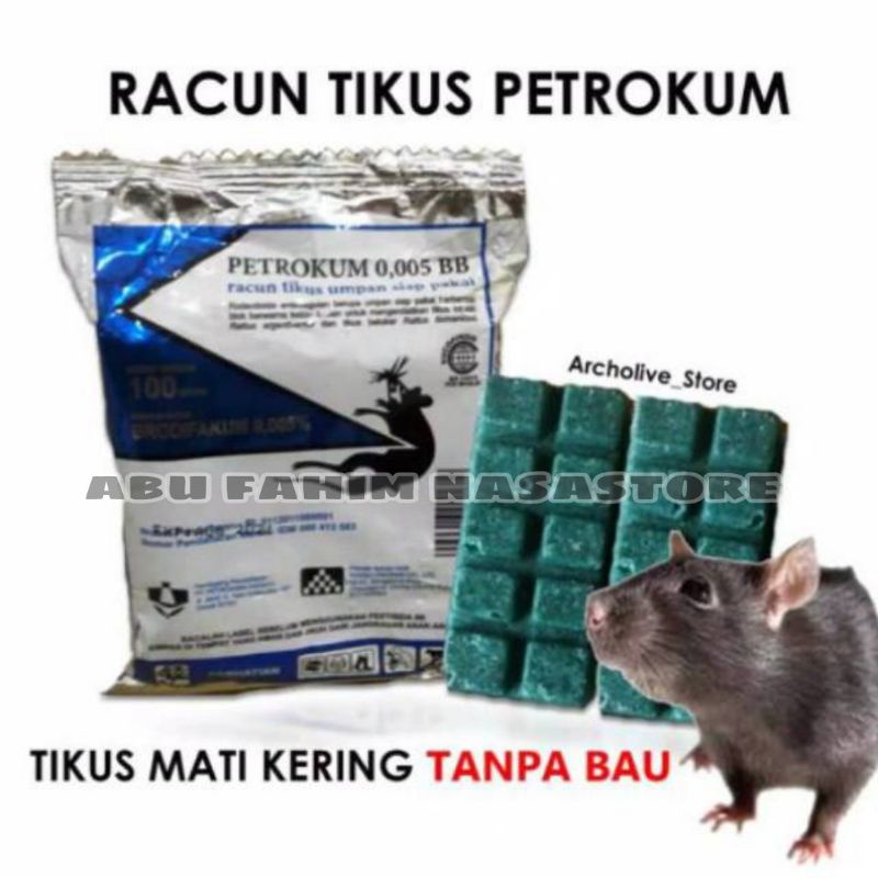 Jual RACUN TIKUS AMPUH PETROKUM SIDARAT 100 GRAM MATI KERING | Shopee ...