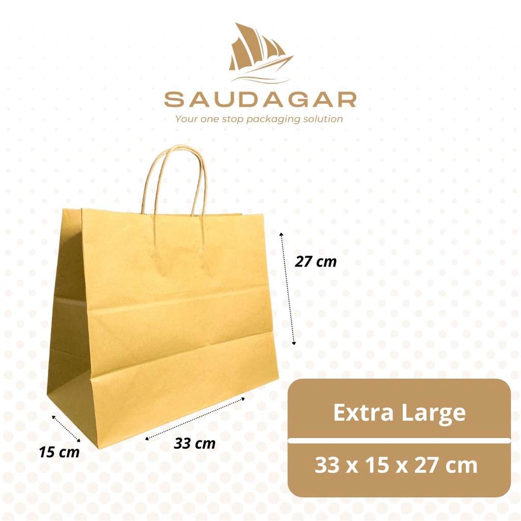 Jual Paper bag polos tas kertas belanja shoping kantong