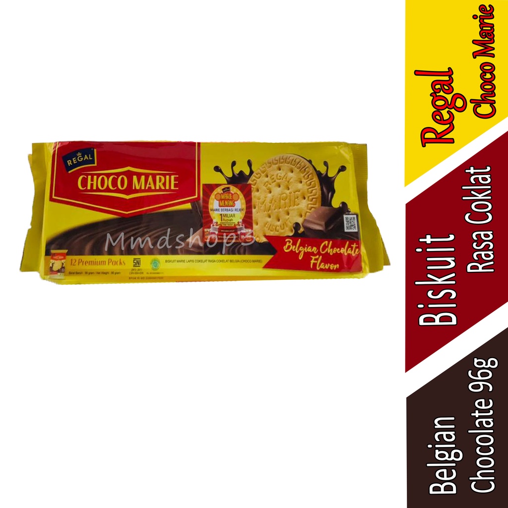 Jual Regal Choco Marie - Rasa Cokelat Belgian - Biskuit Marie - 96g ...