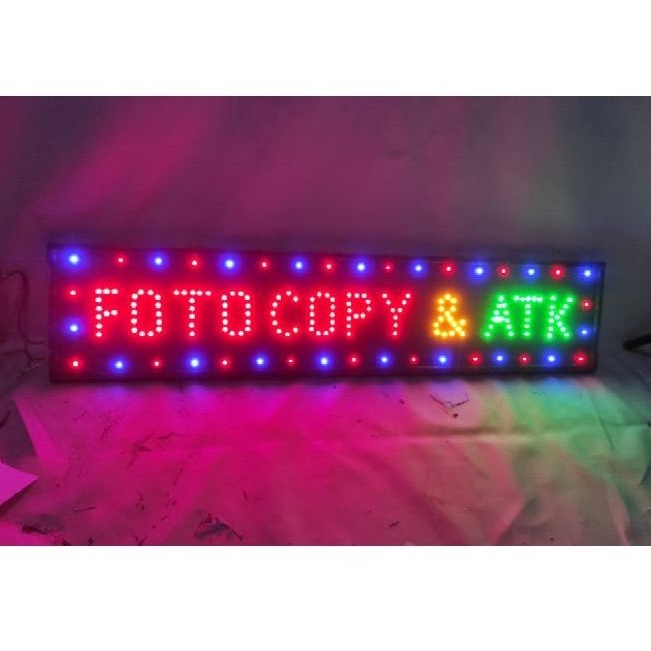 Jual Tulisan Lampu Papan Led Fotocopy And Atk Shopee Indonesia 