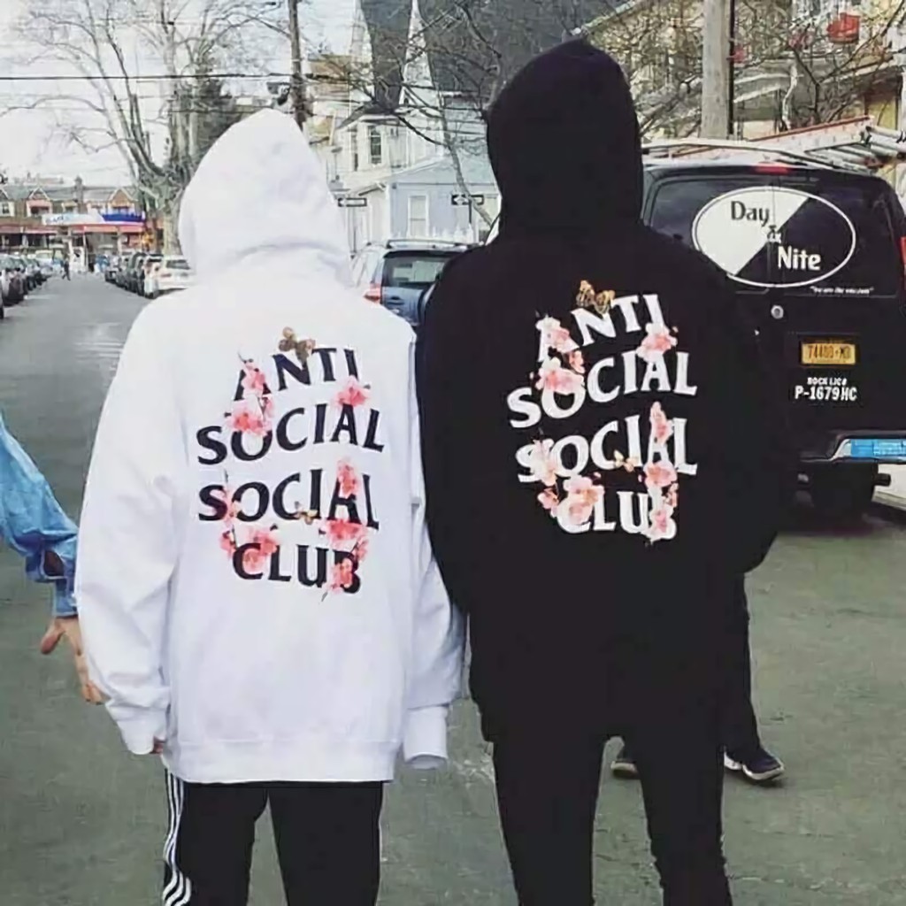 Jual Hoodie Anti Social Social Club Floral Blossom Aesthetic Shopee Indonesia