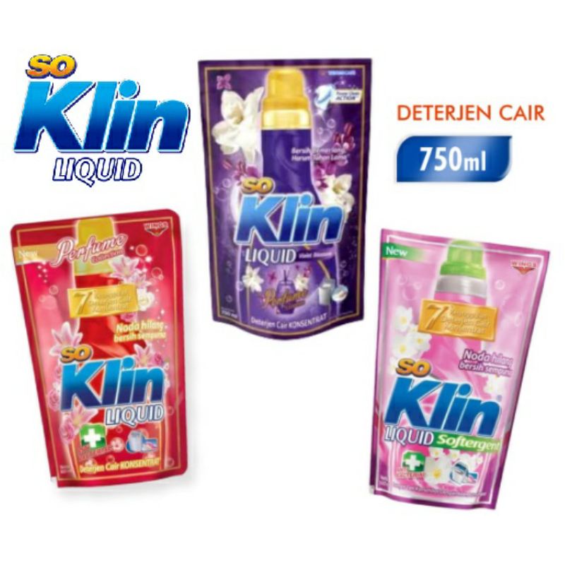 Jual SO Klin Liquid 700 ML All Variant | Shopee Indonesia
