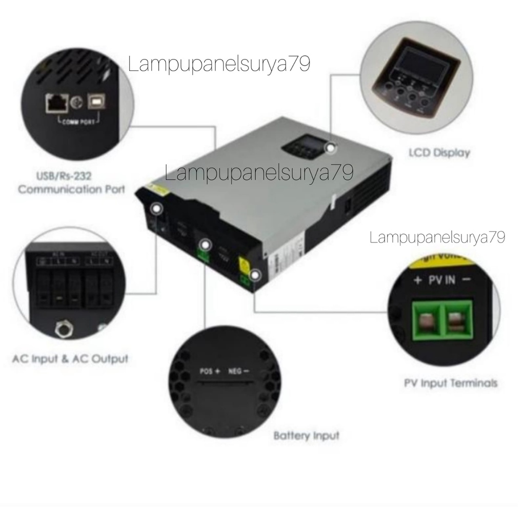Jual Hybrid Inverter ICA SOLAR 3KW Bidirectional Ongrid Offgrid 48V ...