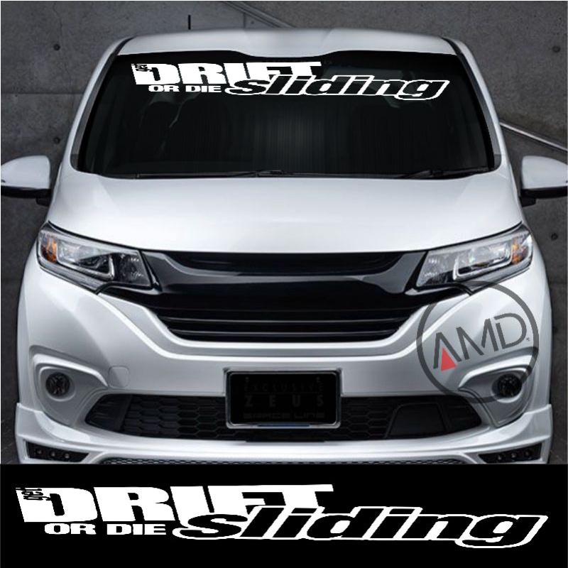 Jual Stiker kaca depan sticker mobil stiker belakang mobil DRIVE SLIDING JDM Shopee Indonesia