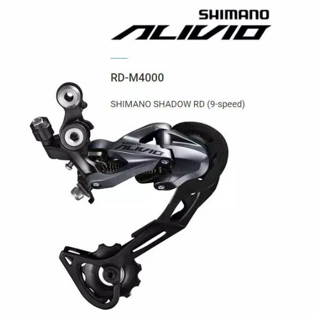Jual Rear Derailleur RD Shimano Alivio M4000 Shadow 9 Speed Shopee Indonesia