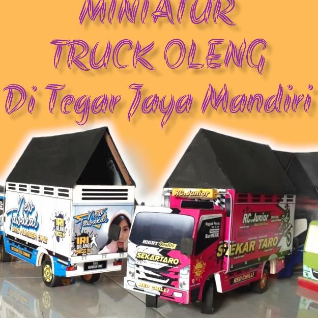 Jual Miniatur Mobil Truck Oleng Kayu Truk Oleng Besar | Shopee Indonesia