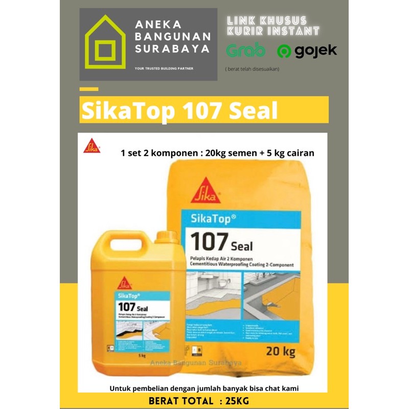 Jual Sikatop 107 Seal Sika Top Set 2 Komponen : 20kg + 5kg - Khusus ...