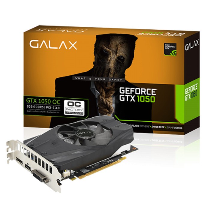 Jual GALAX nVidia Geforce GTX 1050 OC 2GB DDR5 Single Fan GARANSI RESMI ...