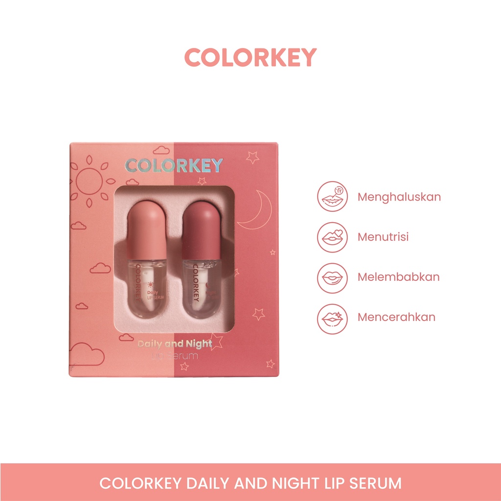 Jual Colorkey Daily and Night Lip Serum | Shopee Indonesia