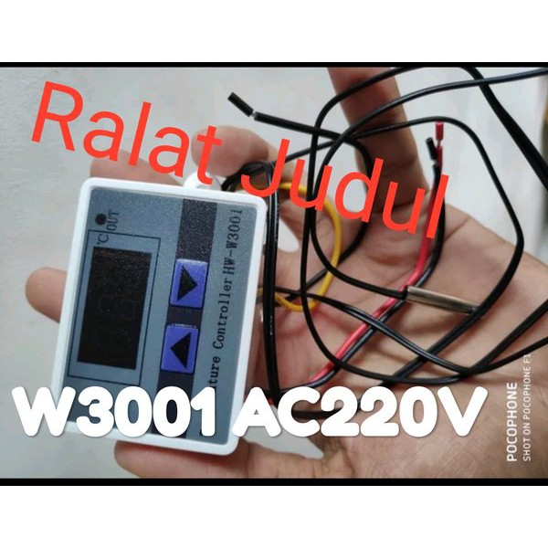 Jual Termostat AC 220V w3002 Thermostat 220V termostat 220V sonsor suhu