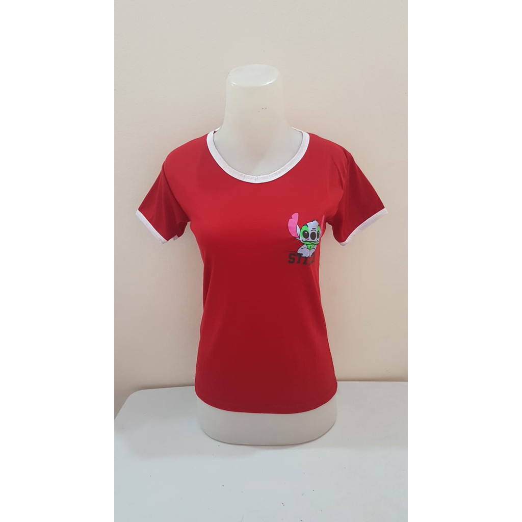 Jual Kaos Polos Ringer Tee Stitch Warna | Shopee Indonesia