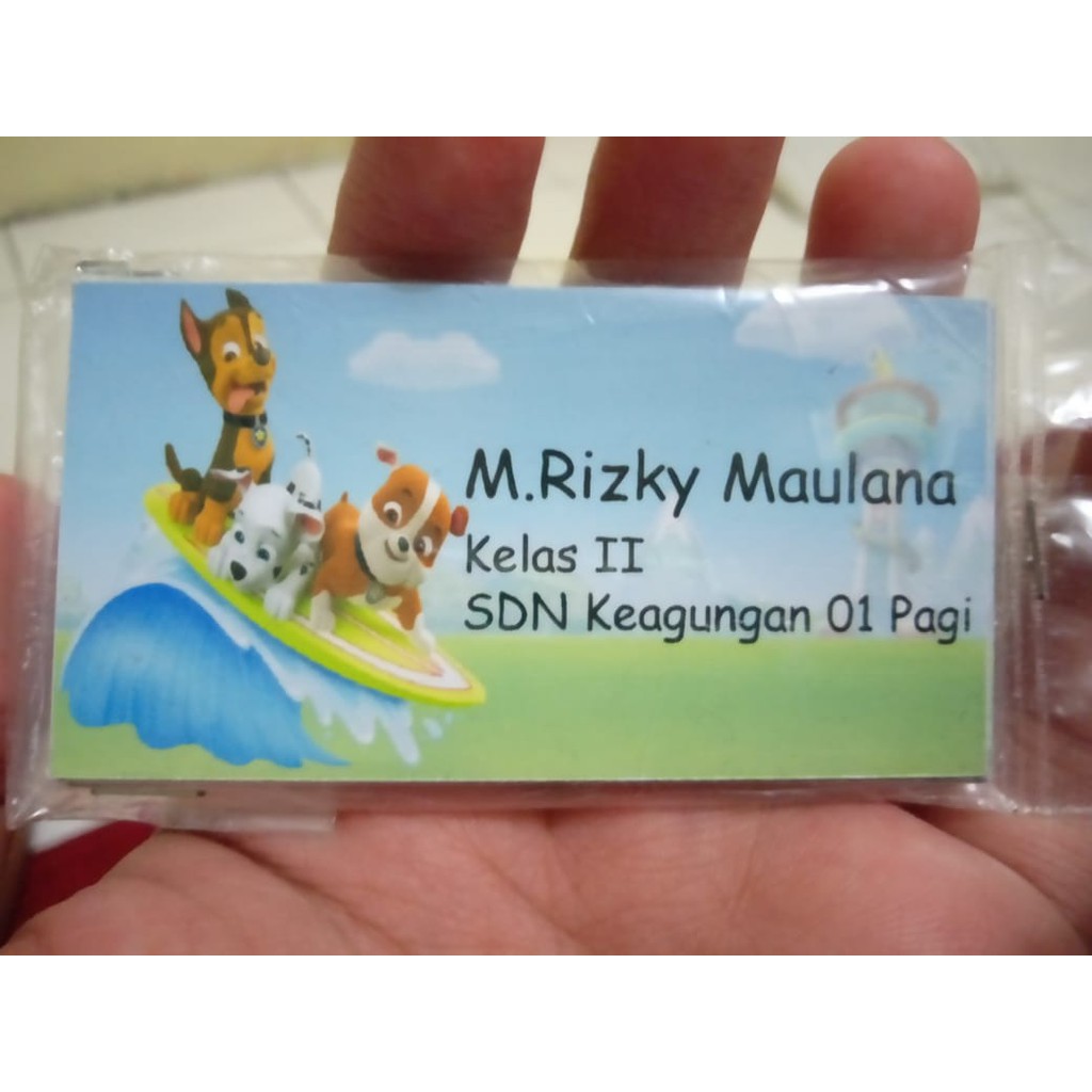 Jual Stiker Label Nama Buku Custom Shopee Indonesia