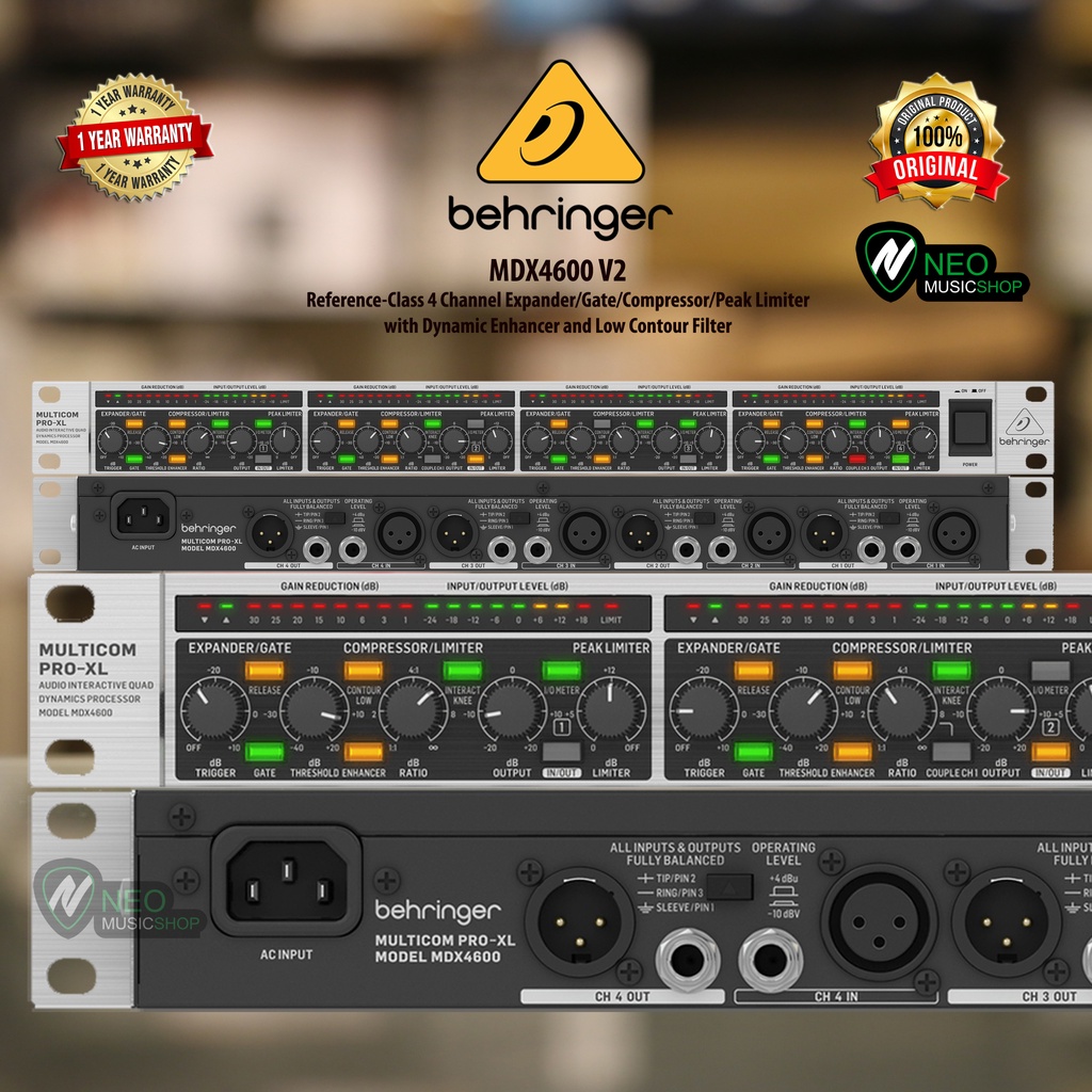 Jual Behringer MDX4600 V2 4 Channel Expander Gate Compressor