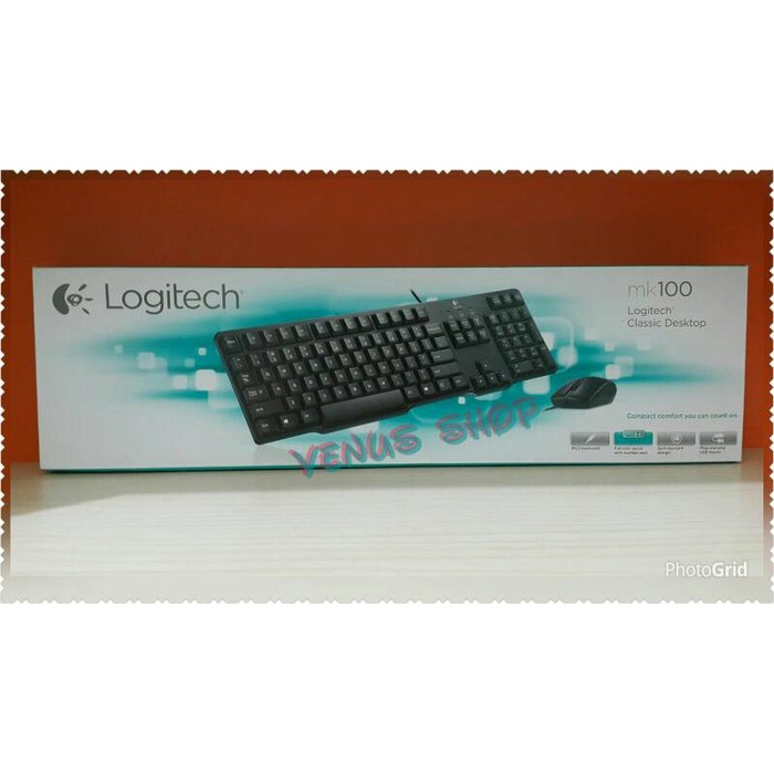 Jual LOGITECH KEYBOARD +MOUSE MK100 / COMBO MK 100 PS2 USB Shopee