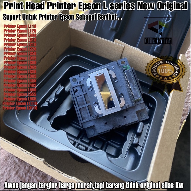 Jual Print Head Epson L110 L120 L300 L310 L210 L350 L355 L360 L365 L380 L455 L485 L550 L565 6408