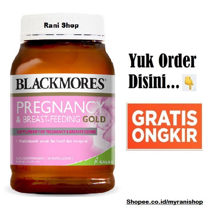 Jual Blackmores Pregnancy Breast Feeding Gold 180 Kapsul Bpom Kalbe Suplemen Asi Booster Ibu 2535