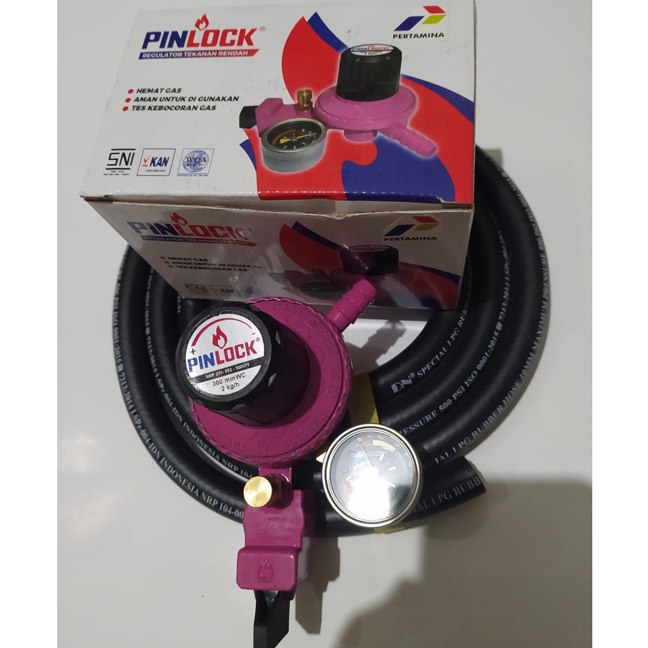 Jual Regulator Gas Pertamina Kopana Safety Lock Pinlock P888 Manometer
