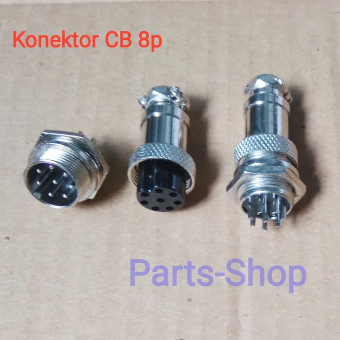 Jual Konektor Connector CB Radio 8 Pin 8p Male And Female. | Shopee ...