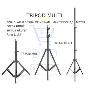Ring Light 26cm Tripod 2.1m Lampu Makeup Lampu Selfie Lampu Vlog