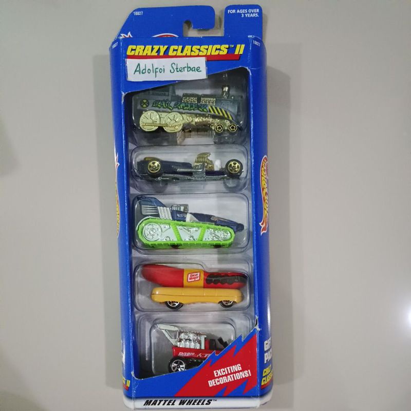 Jual hotwheels hot wheels isi pack crazy classics II rail rodder