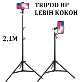 Tripod Handphone Camera Besi Kokoh Max 2.1 Meter Selfie Vlog Kaki Stabilizer Potrai Lanscape