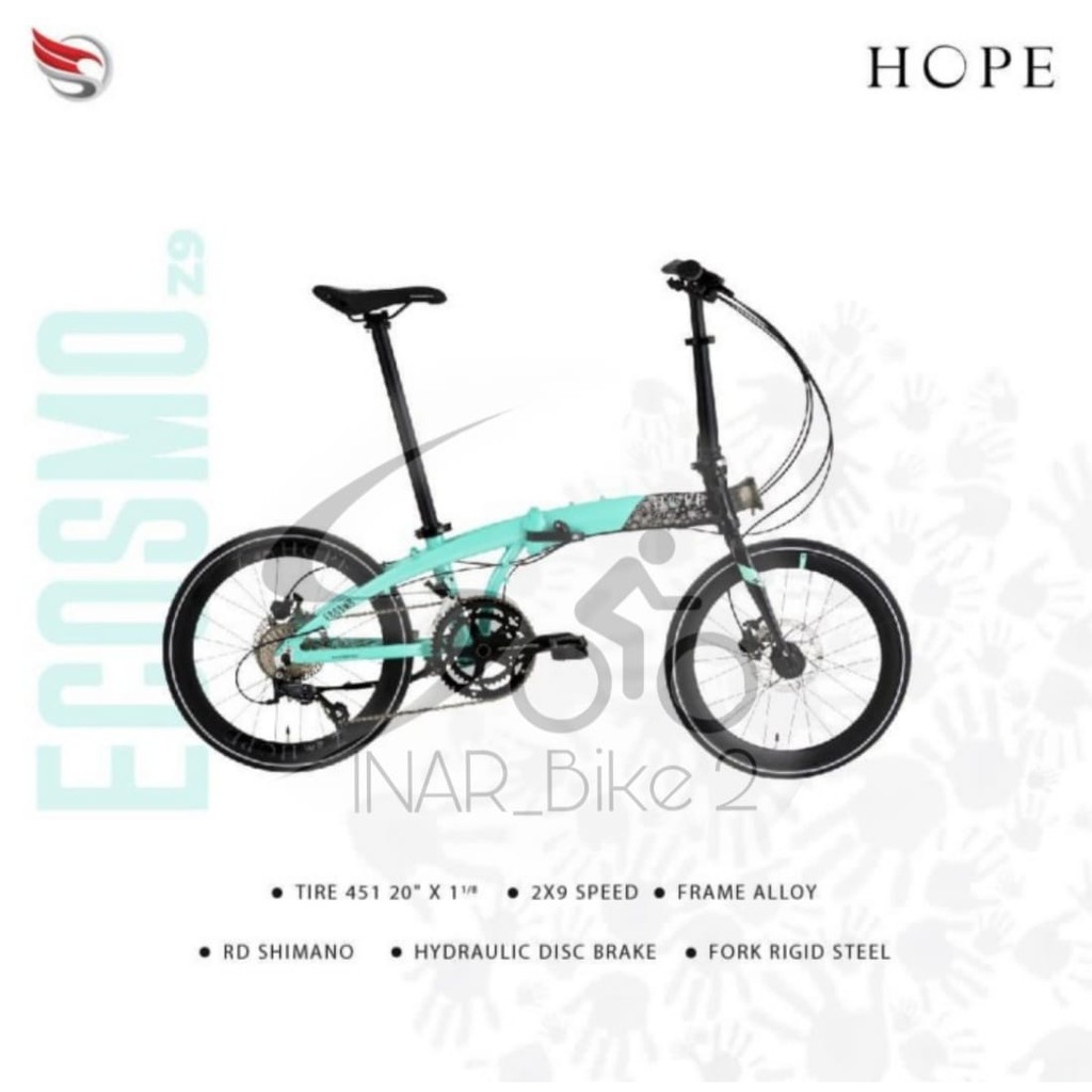Jual Sepeda Lipat 20Inch 451 Element Ecosmo Z9 Edisi Hope | Shopee ...