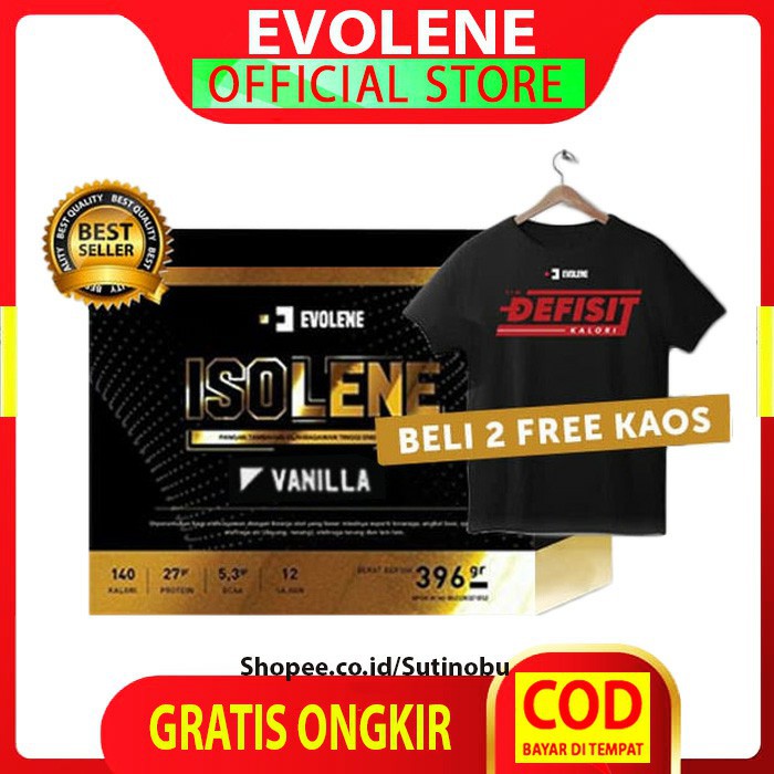 Jual Evolene Isolene Rasa Vanilla 396 Gram 12 Sachet | Shopee Indonesia