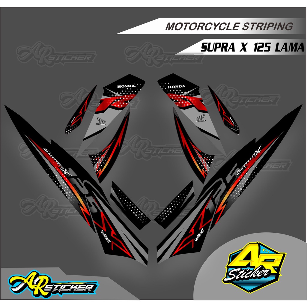 Jual Striping List Variasi Supra X 125 Striping List Motor Supra