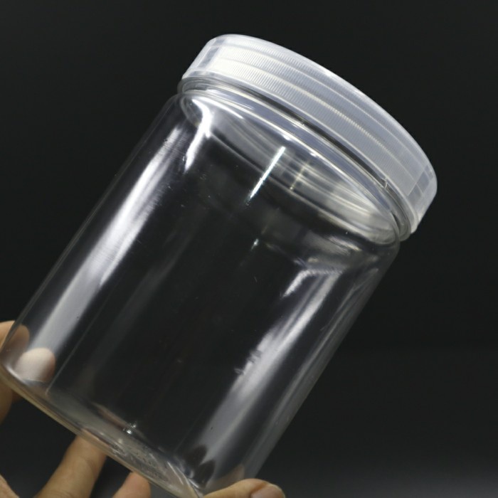 Jual Makanan-Toples- Toples Tabung 800Ml / Toples Platik 800Ml - Tutup