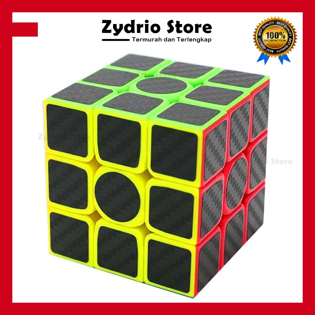 Jual Rubik 3x3 Carbon Sticker / 3x3x3 Magic Cube / 3x3x3 Speed Cube ...