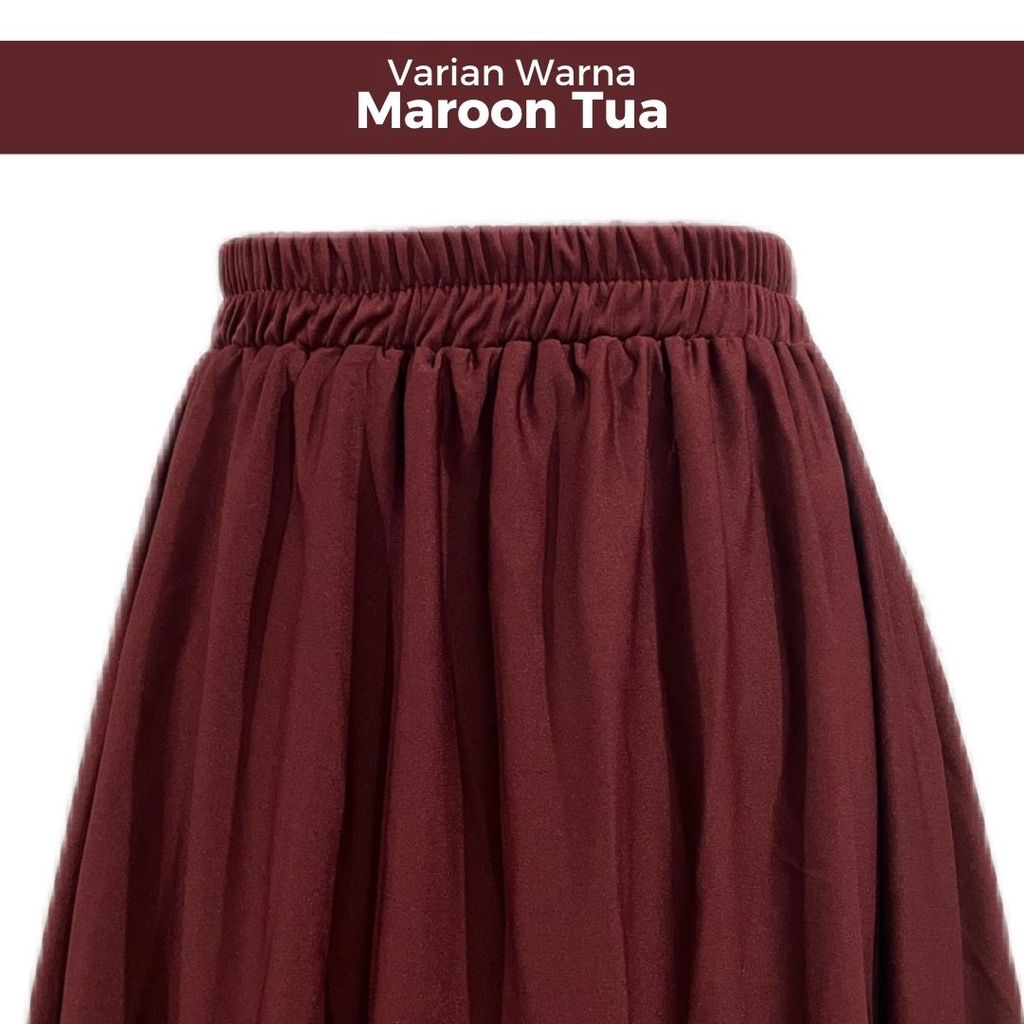 Jual ROK POLOS WANITA / BASIC SKIRT / ROK WANITA / ROK MUSLIMAH ( 100% ...