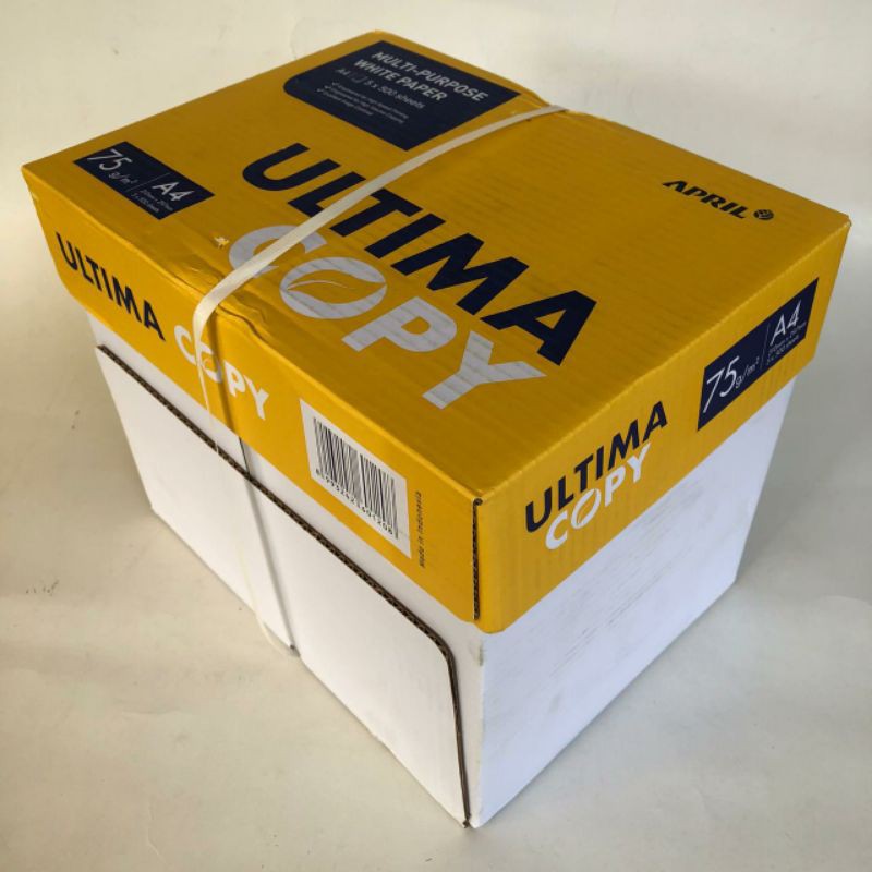 Jual kertas HVS A4 75gr Ultima Copy (1 box = 5 rim) | Shopee Indonesia