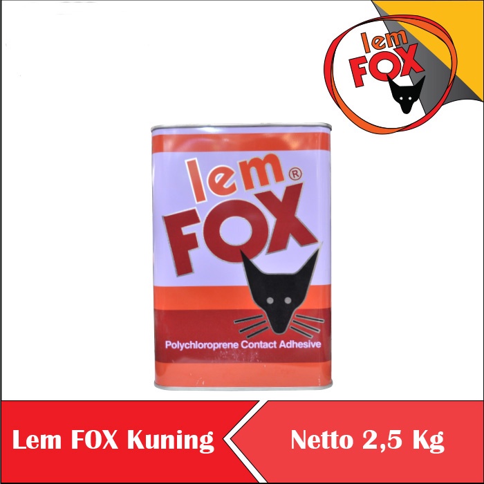 Jual Lem Fox Kuning kaleng 2,5 Kg | Shopee Indonesia