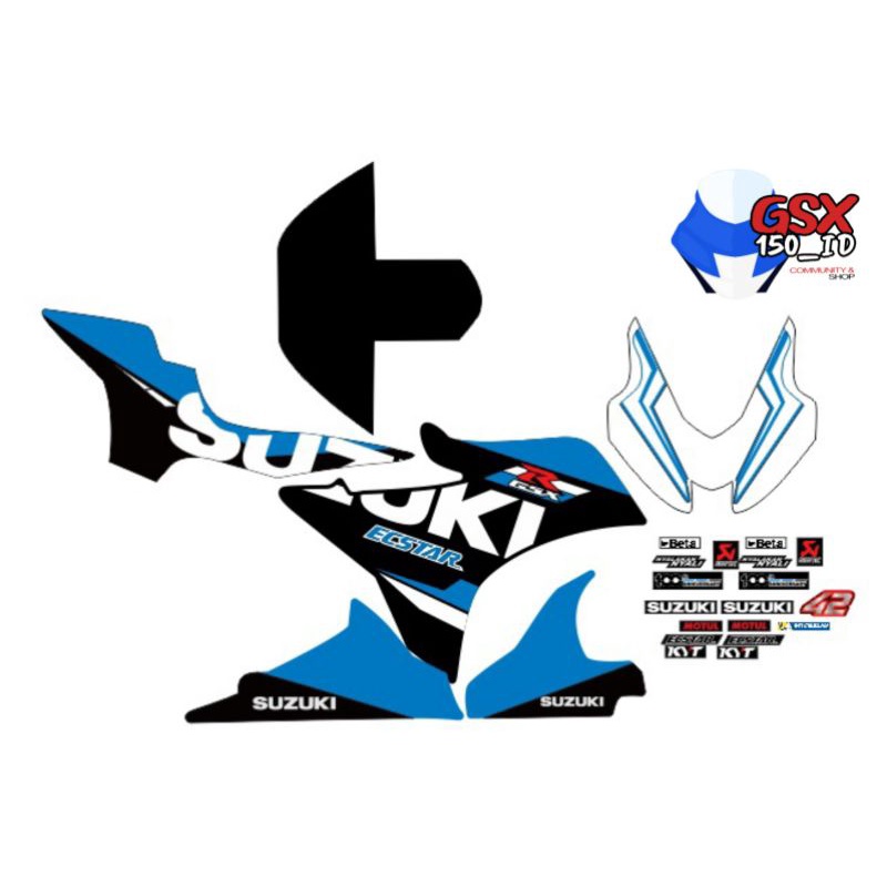 Jual Decal Custom GSX R 150 FREE STICKER LOGO | Shopee Indonesia