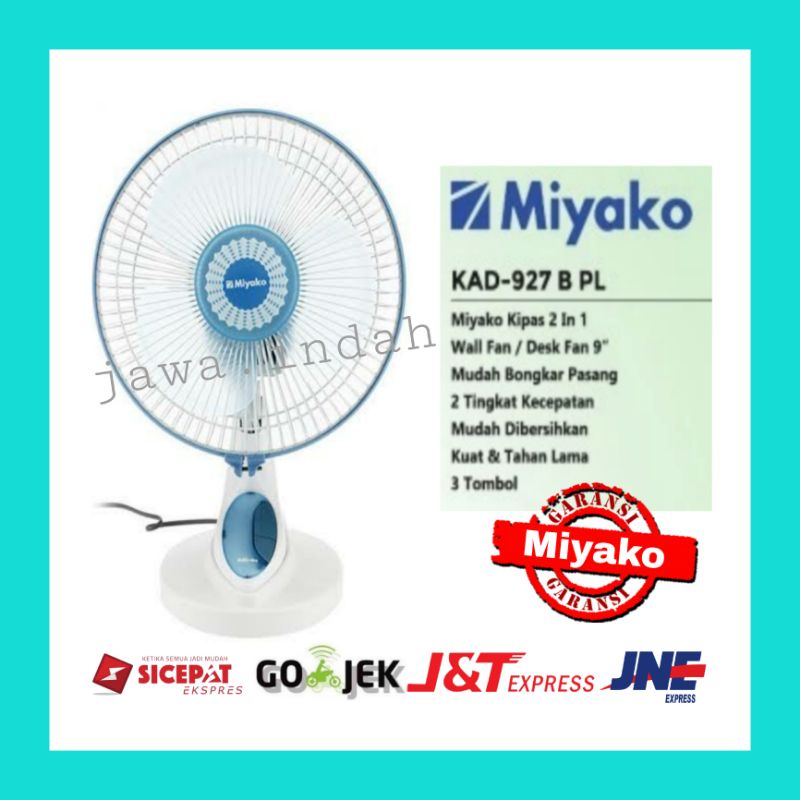 Jual Miyako Kipas Angin KAD-927 B/PL/KAD927BPL | Shopee Indonesia