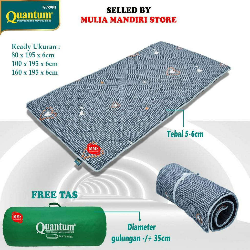 Jual Quantum kasur lipat gulung lantai uk 80, 100 dan 160cm Shopee