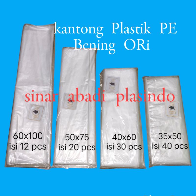 Jual Kantong Plastik Pe Uk 90x120 60x100 50x75 40x60 35x50 90x120 Pe