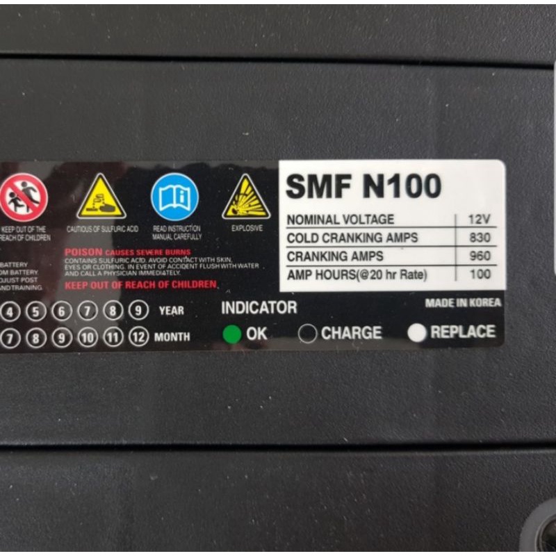 Jual AKI/ACCU/BATTERY UNICOR KOREA | SMF-N100 ~~ Rocket | Aki Truck
