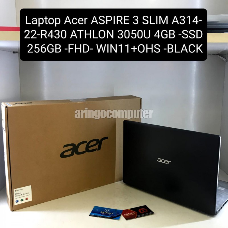 Jual Laptop Acer A314-22-R430 ATHLON 3050U 4GB -SSD 256GB -WIN11+OHS ...